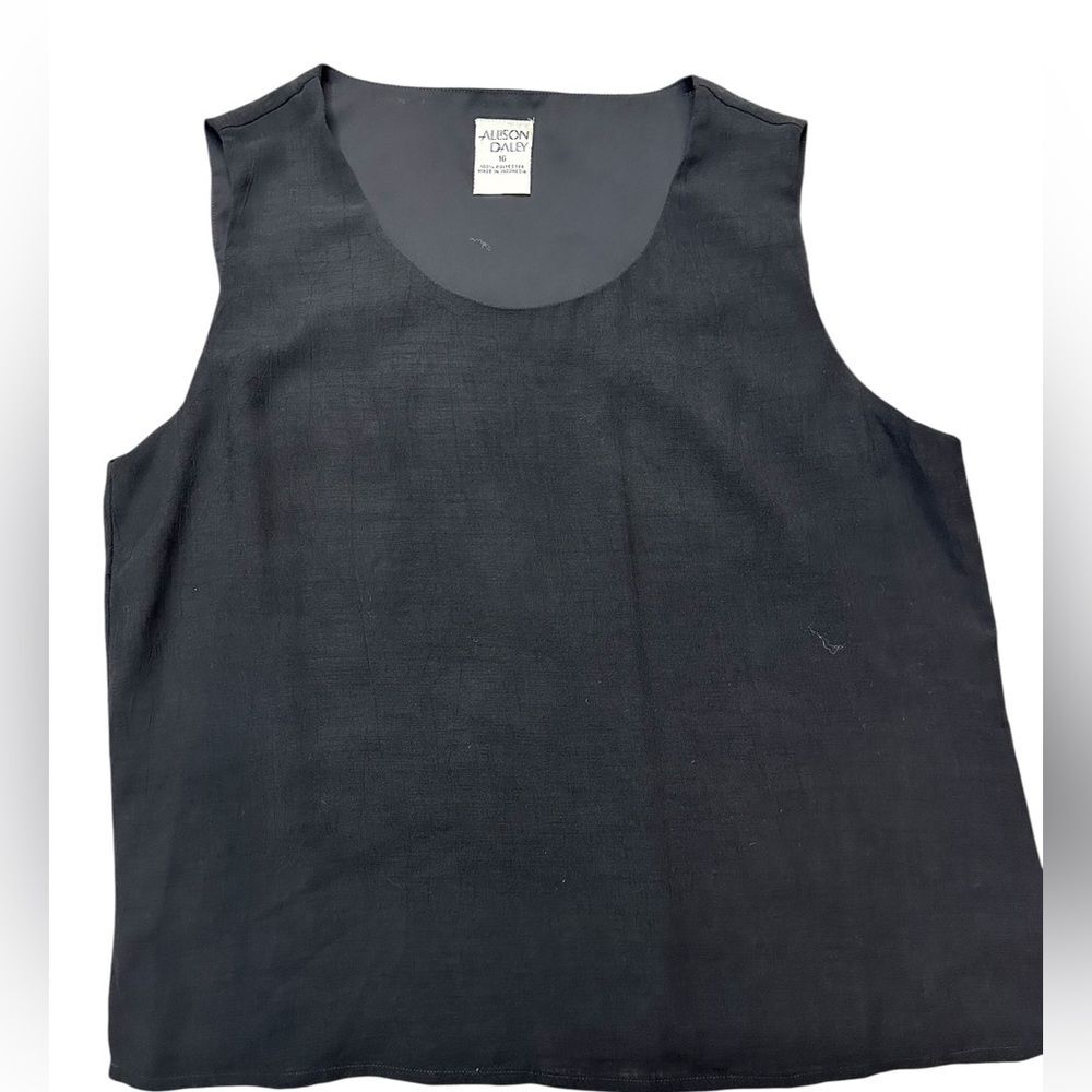 Allison Daley Charcoal‎ Sleeveless Blouse